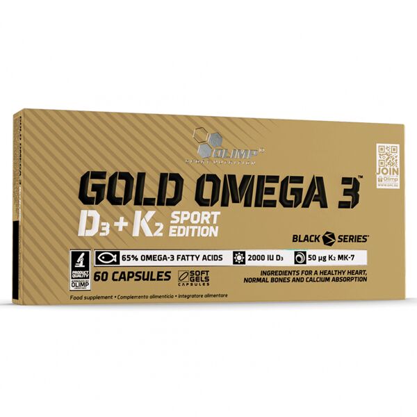 olimp gold omega 3 d3 + k2 sport edition 60 cps