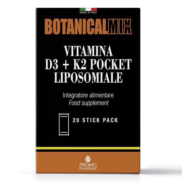 promopharma vitamina d3 + k2 pocket liposomiale 20 stick