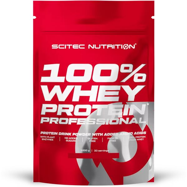 scitec 100% whey professional busta 1 kg cioccolato