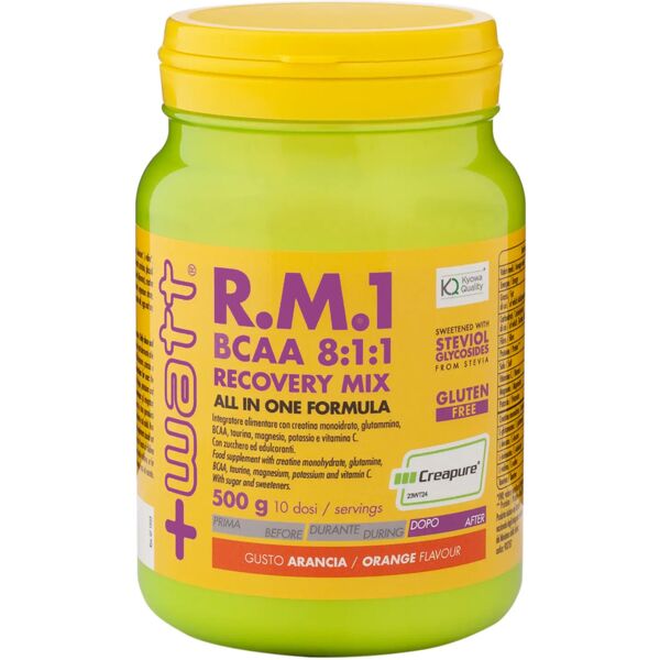 +watt rm1 bcaa 8:1:1 recovery mix 500 gr arancia