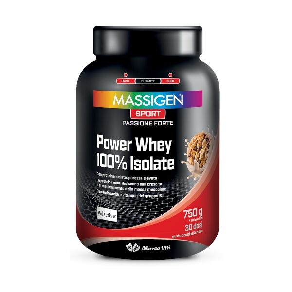 marco viti farmaceutici spa massigen sport power whey 100% isolate cookies