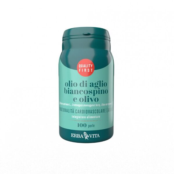 erba vita olio aglio biancospino olivo 100 perle erbavita