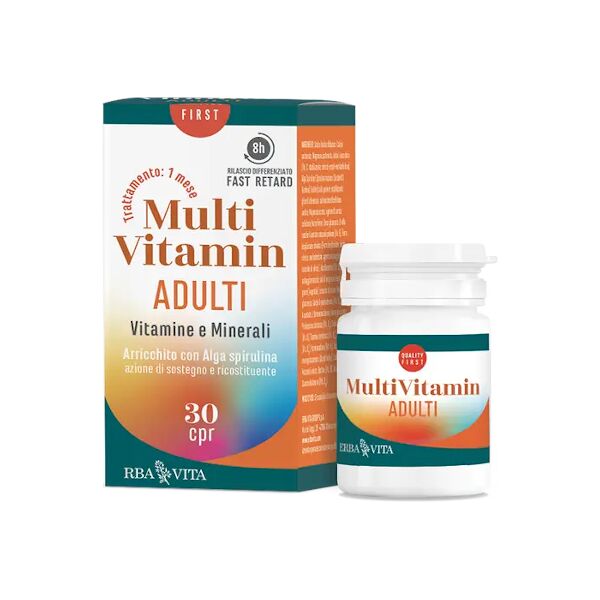 multivitamin adulti vitamine e minerali 30 compresse erba vita