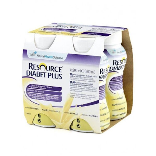 nestle' it.spa(healthcare nu.) resource diabet plus vaniglia 4x200ml