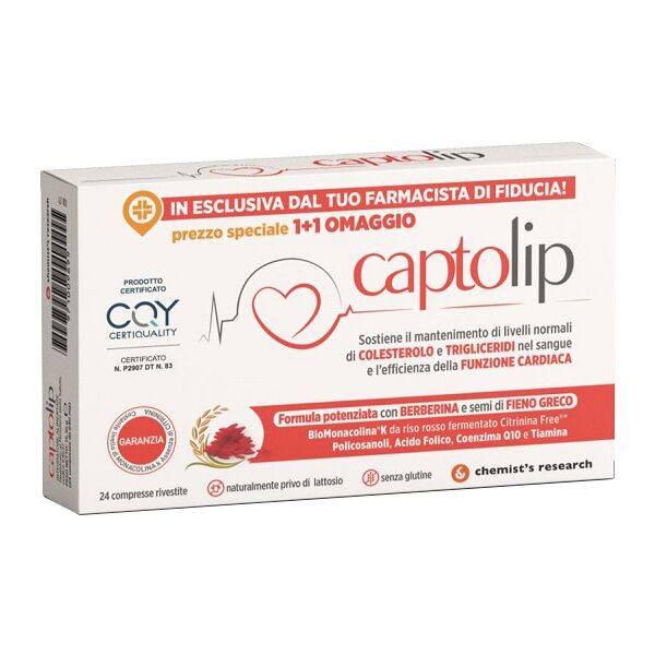 chemist s research srl captolip new formula 24cpr