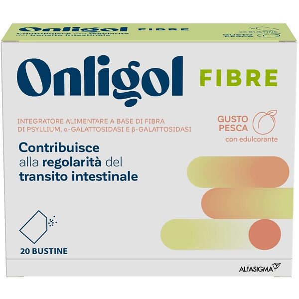 alfasigma spa onligol fibre gusto pesca 20 bustine