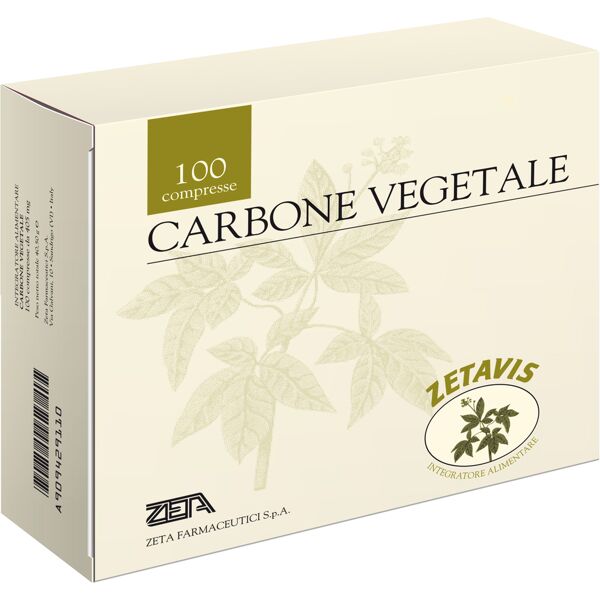 zeta farmaceutici spa carbone vegetale 100 compresse zetavis