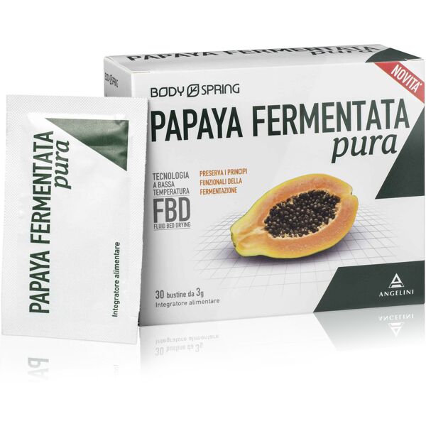 angelini ch body spring papaya fermentata pura 30 buste