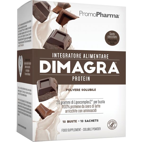 promopharma spa dimagra protein cacao 10 buste