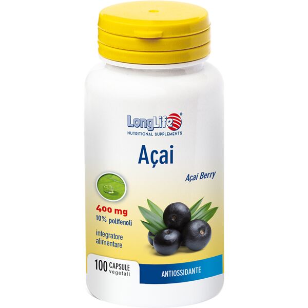 longlife srl longlife acai 100 capsule vegetali