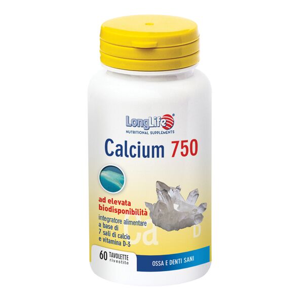 longlife srl longlife calcium 750mg 60 tav.