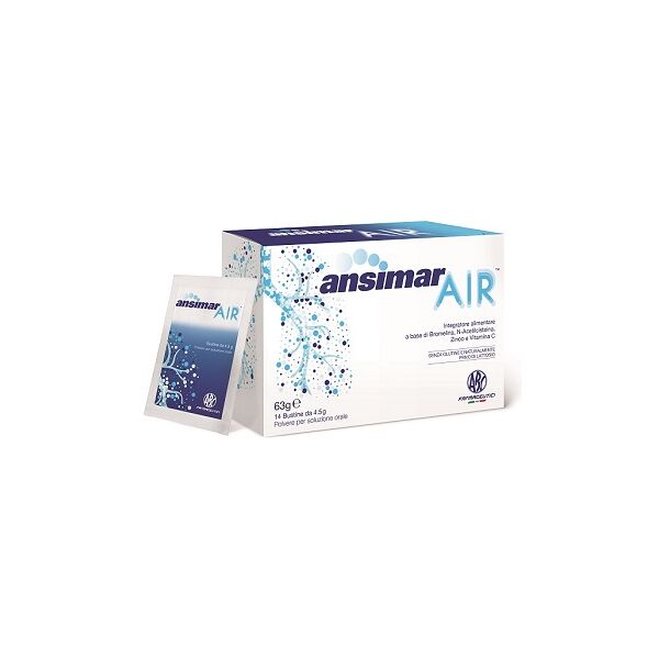 abc farmaceutici ansimar air integratore benessere respiratorio 14 bustine