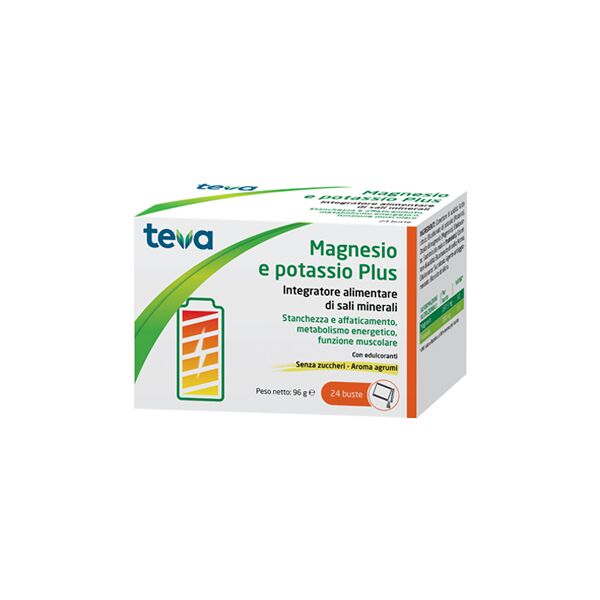 teva magnesio e potassio plus integratore di sali minerali 24 bustine