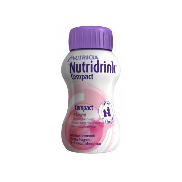 nutricia nutridrink compact integratore nutrizionale gusto fragola 4x125 ml