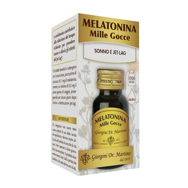 giorgini dr.  melatonina mille gocce integratore per il sonno 30 ml