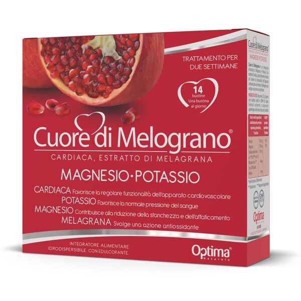 optima cuore di melograno magnesio e potassio 14 bustine