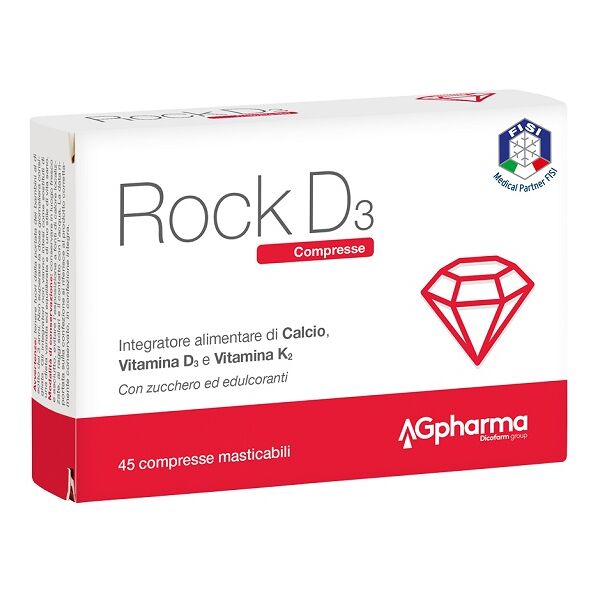 ag pharma rock d3 45 integratore per le ossa 45 compresse