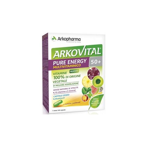 arkopharma arkovital pure energy 50+ 60 capsule