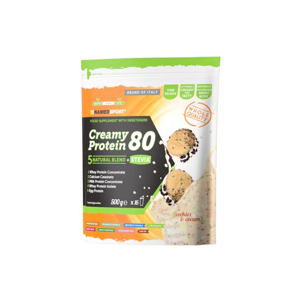 named sport creamy protein 80 cookies&cream blend proteico 500 g