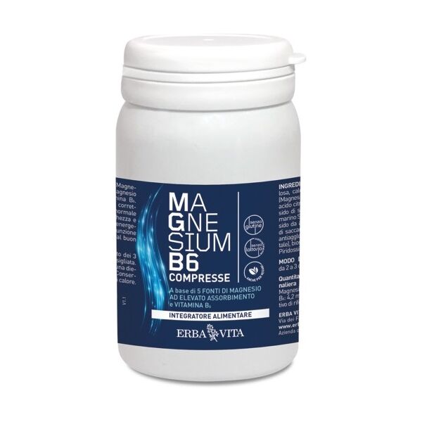 erba vita magnesium b6 integratore magnesio e vitamina b 60 capsule