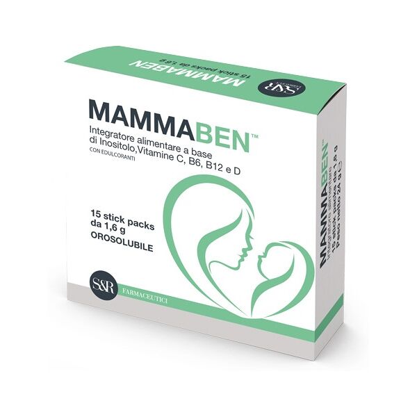 s&r farmaceutici mammaben integratore di benessere neomamme 15 stick packs