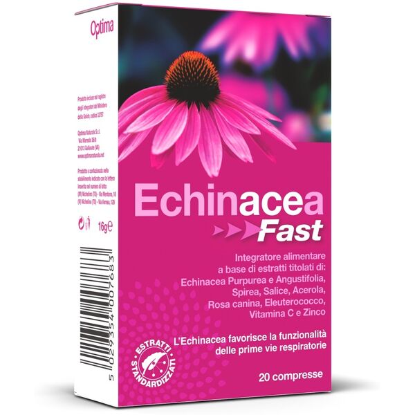 optima echinacea fast integratore benessere vie respiratorie 20 compresse