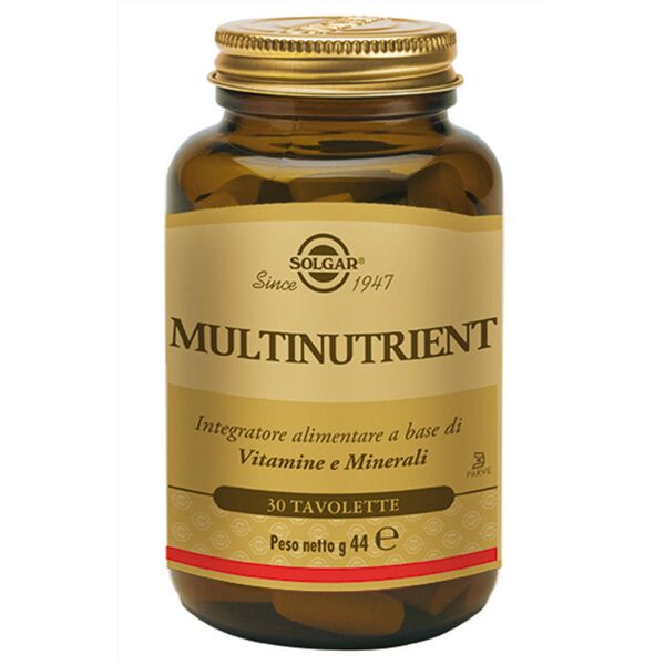 solgar multinutrient multivitaminico minerale 30 tavolette