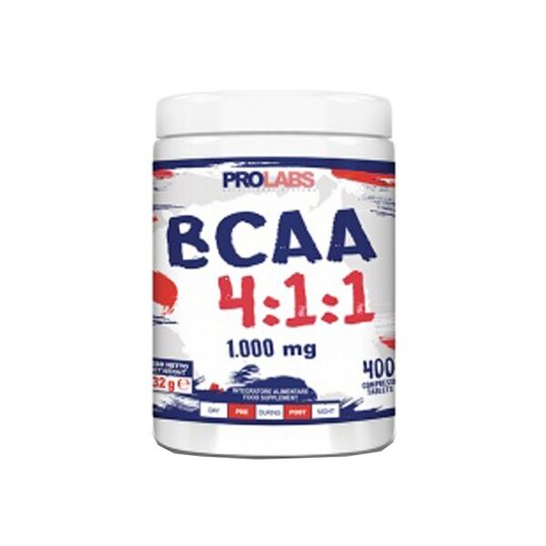 prolabs bcaa 4:1:1 400 compresse aminoacidi ramificati con vitamina b