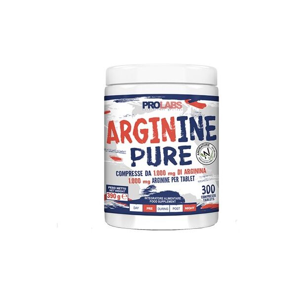 prolabs arginine pure 300 compresse arginina stimola ossido nitrico vigore sessuale