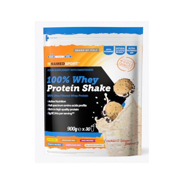namedsport srl 100% whey protein shake cookies & cream 900gr