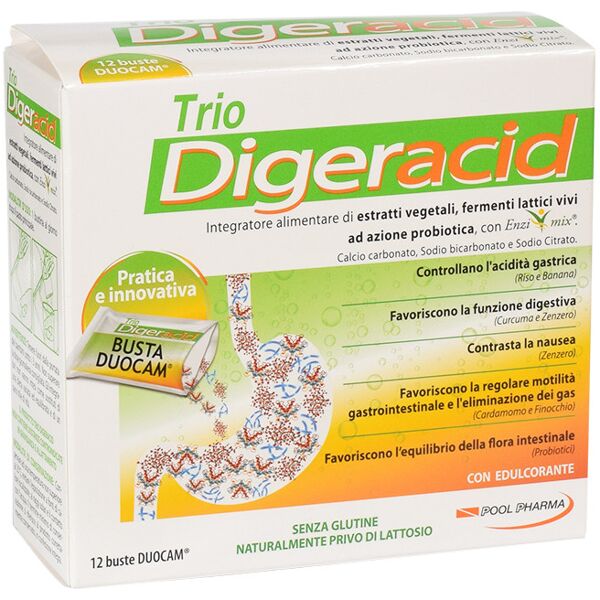 pool pharma srl pool pharma trio digeracid 12 bustine