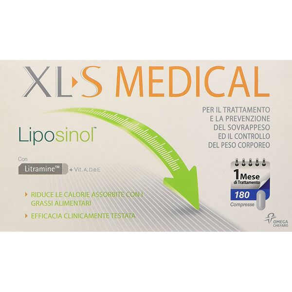 perrigo italia srl perrigo xls medical liposinol 1 mese di trattamento integratore alimentare 180 compresse