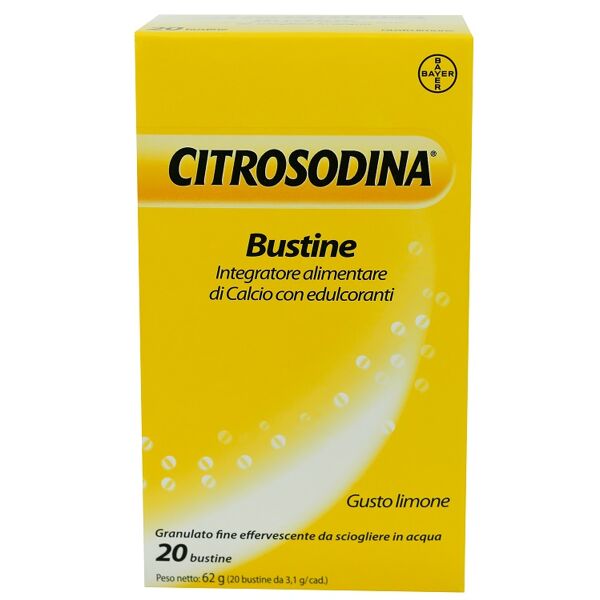 bayer spa citrosodina 20 bustine monodose garnulato effervescente