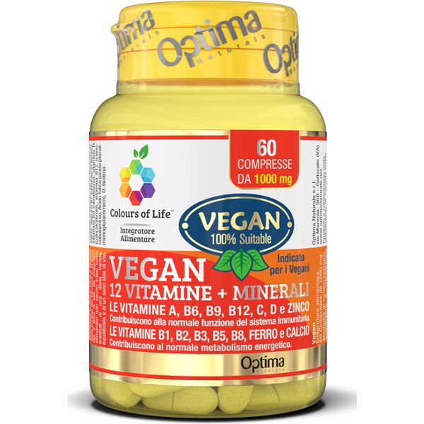 optima naturals srl colours of life vegan 60cpr