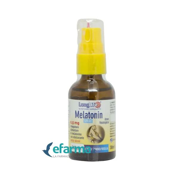 longlife melatonin spray integratore per il sonno 30 ml