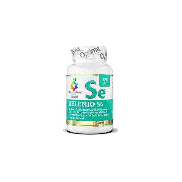 colours of life optima selenio 55 120 compresse 350mg