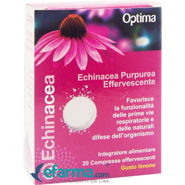 echinacea - optima optima echinacea purpurea effervescente integratore benessere vie respiratorie 20 compresse