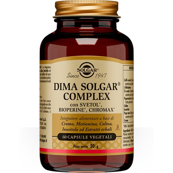 solgar dima complex integratore drenante dimagrante 60 capsule