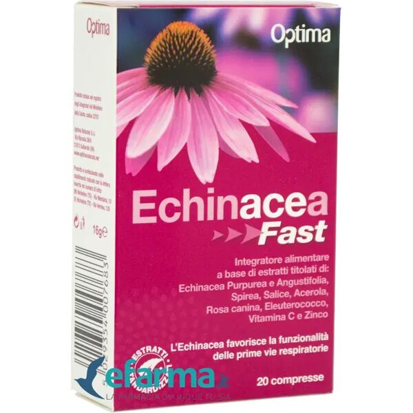 echinacea - optima optima echinacea fast integratore benessere vie respiratorie 20 compresse