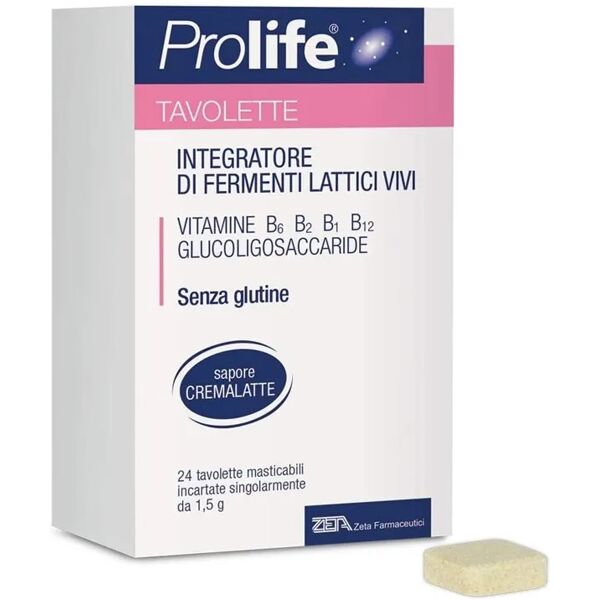 prolife tavolette integratore di fermenti lattici vivi bambini 24 tavolette masticabili