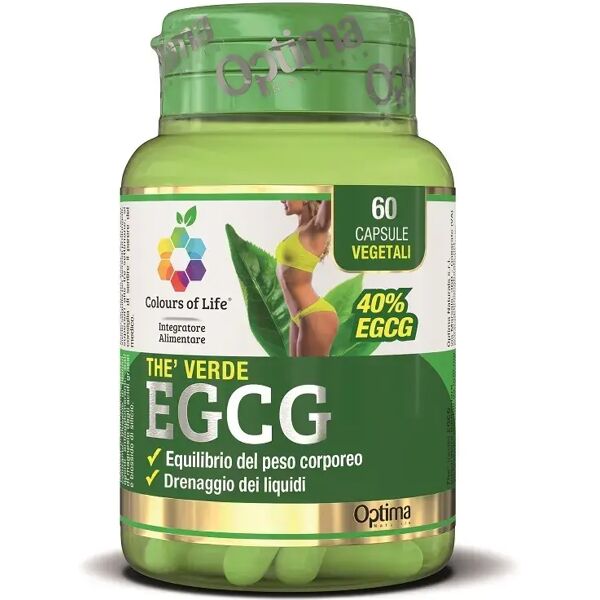 colours of life optima thè verde egcg integratore drenante 60 capsule