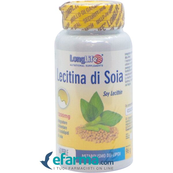 longlife lecitina di soia integratore per il colesterolo 60 perle