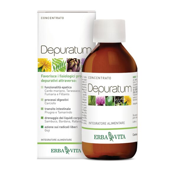 erba vita depuratum concentrato integratore depurativo 200 ml