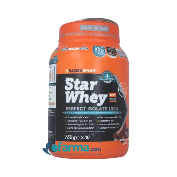 named sport star whey isolate sublime chocolate integratore proteico 750 g