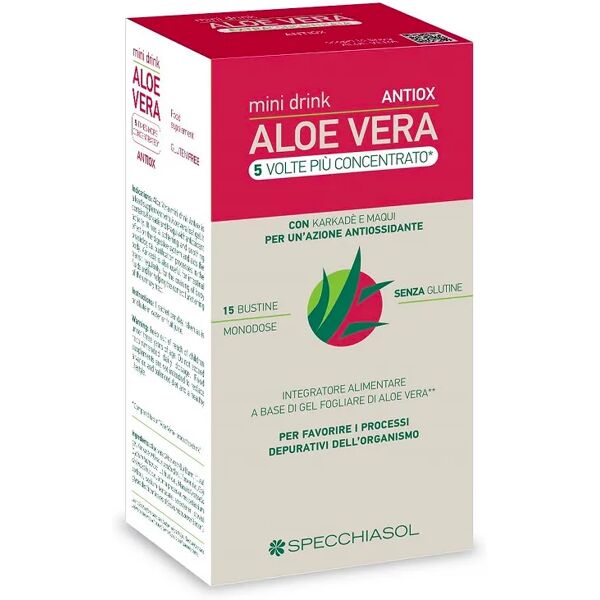 specchiasol aloe vera antiox mini drink 15 stick