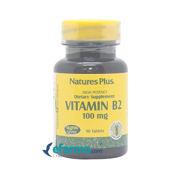 nature's plus vitamina b2 riboflavina integratore 90 tavolette