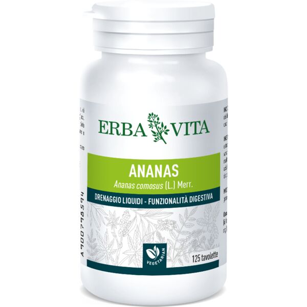 erba vita ananas integratore drenante 125 tavolette 400 mg