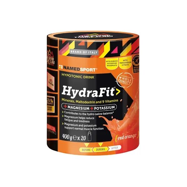 named sport hydrafit polvere integratore energetico arancia rossa 400 g