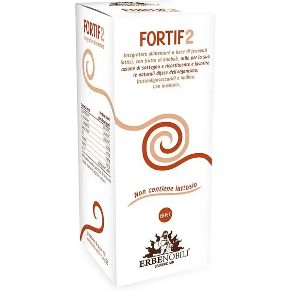 erbenobili fortif 2 integratore a base di fermenti lattici 30 capsule