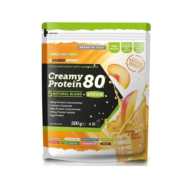 named sport creamy protein 80 mango e pesca blend proteico 500 g